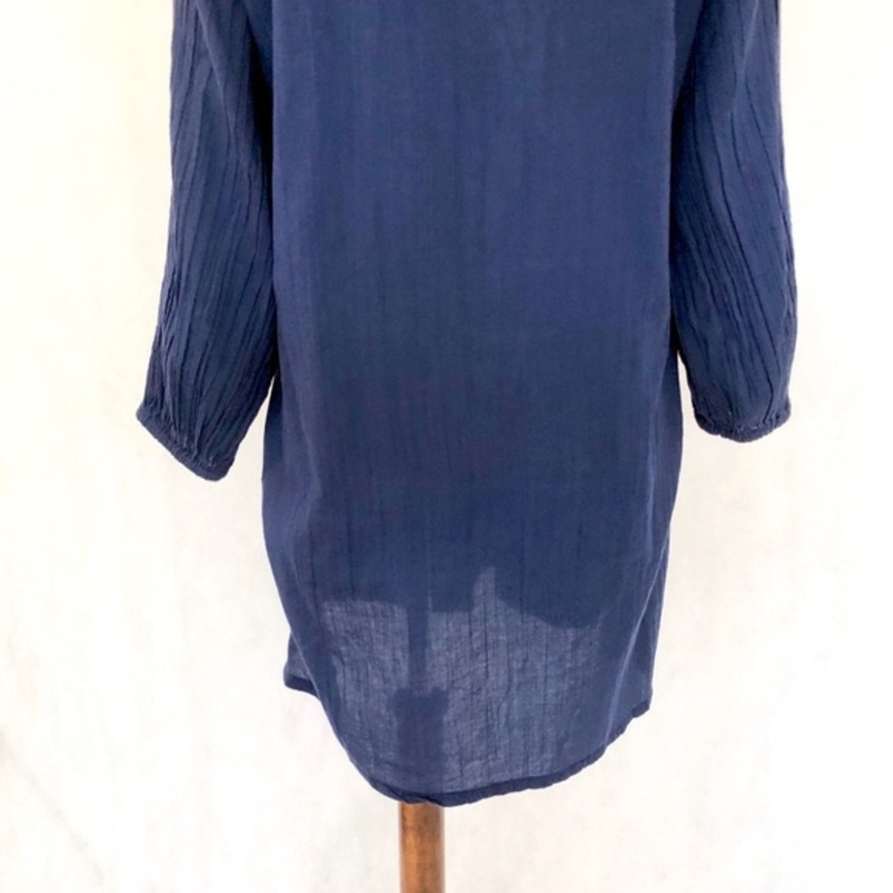 Lauren Ralph Lauren Pintuck Button Front Tunic - Picture 6 of 8